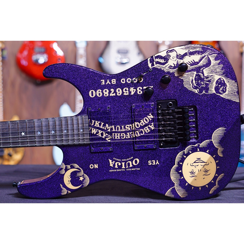 ESP KIRK HAMMETT SPARKLE OUIJA PURPLE COLLECTION