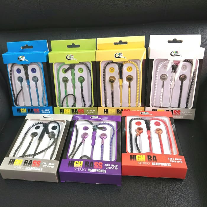 Earphone Resleting Original CRV 010 With Mic Headphone Headset Hf