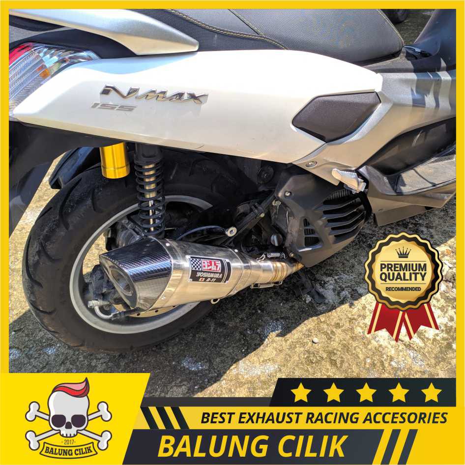 Knalpot NMAX YOSHIMURA R11 Full Stainless. Knalpot Racing Yamaha N Max Yoshimura R 11 FullSet