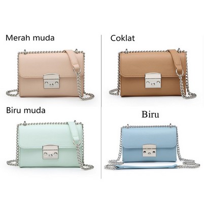 READY!! TAS WANITA BERSKEA TALI RANTAI SELEMPANG/SLING BAG MODE FASHION IMPORT PREMIUM #291821