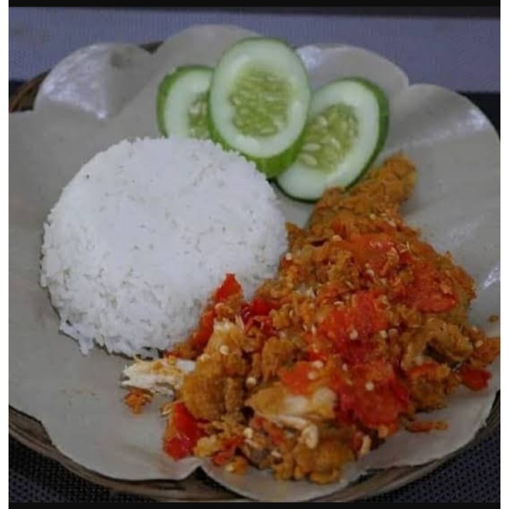 

Ayam geprek ori + nasi putih