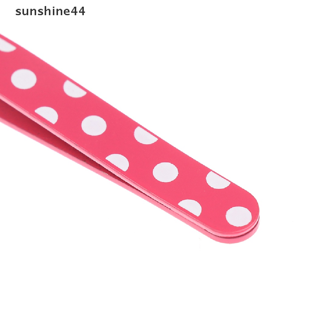 Sunshine 2Pcs / Set Pinset Pencabut Alis Bahan Stainless Steel