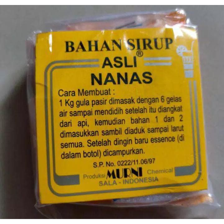 

Aneka Snack Bahan Sirup Murni Nanas/Sirup Rasa Buah/Sirup Buah