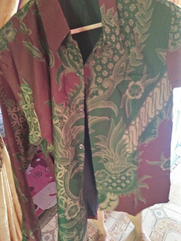 Batik Pria Lengan Panjang Lapis Furing Peksi Kondangan Batik Solo