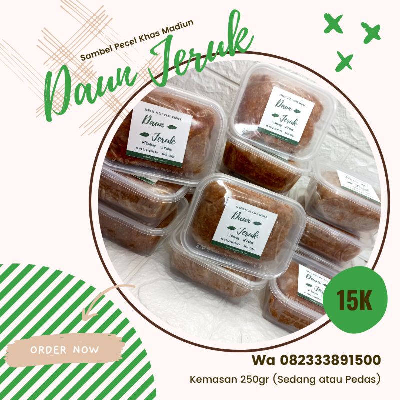 

Sambel Pecel Khas Madiun (Daun Jeruk)