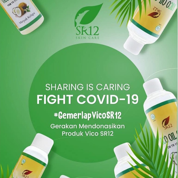 SR12 Skincare, Virgin Count Oil VICO, minyak kelapa asli murni untuk rambut serbaguna minyak kletik essensial oil untuk kaki pecah suplemen penambah berat badan untuk rambut aman untuk ibu hamil busui