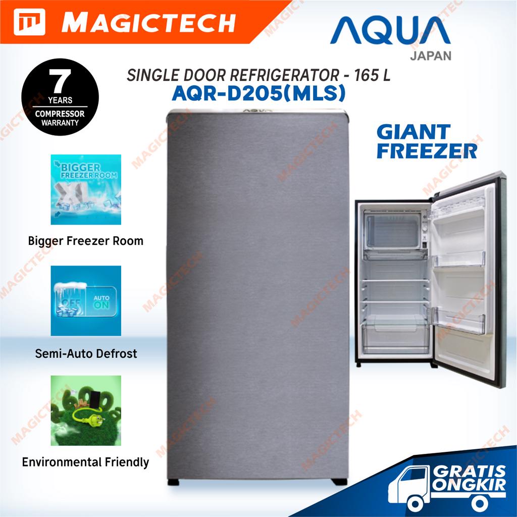 KULKAS AQUA 1 PINTU AQR-D205(MLS) / AQR-D205 - 165L