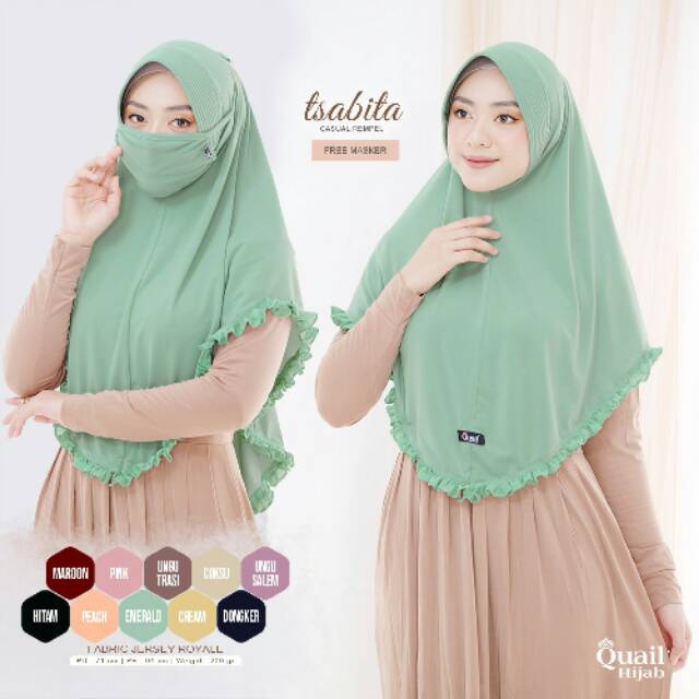 tsabita quail hijab ,Quail hijab,Hijab kriginal