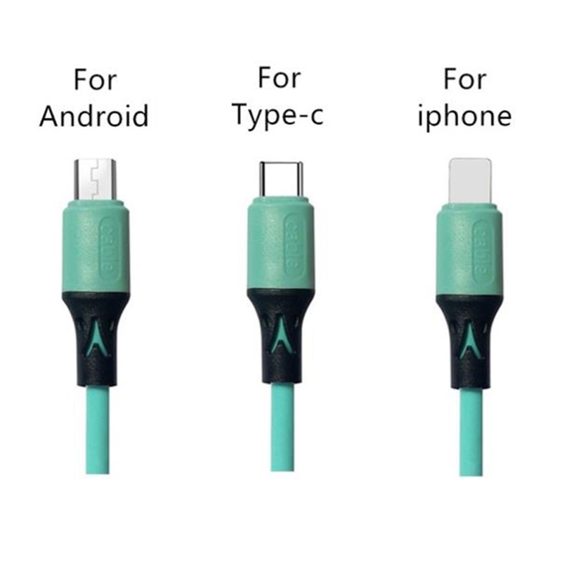 {LUCKID}Liquid Silicone 5A USB Durable Data Cable 1.2m/1.8m Fast Charging Data Cord