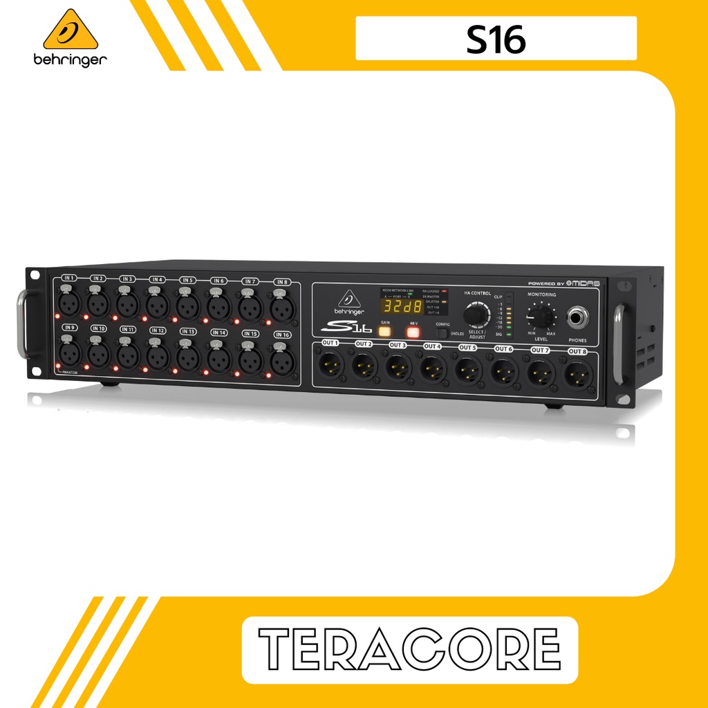 Behringer S16 S 16 S-16 Ch Snake Cable Digital Stagebox IO Stage Box