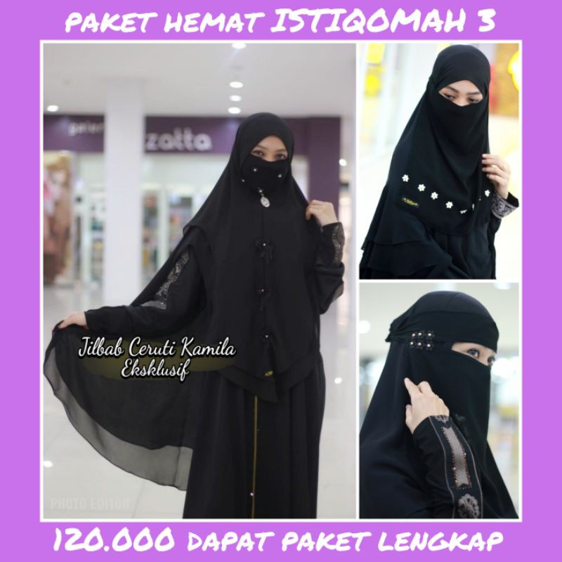 Paket niqob hemat istiqomah 4/Niqob murah niqob yaman niqob temboro niqob terbaru