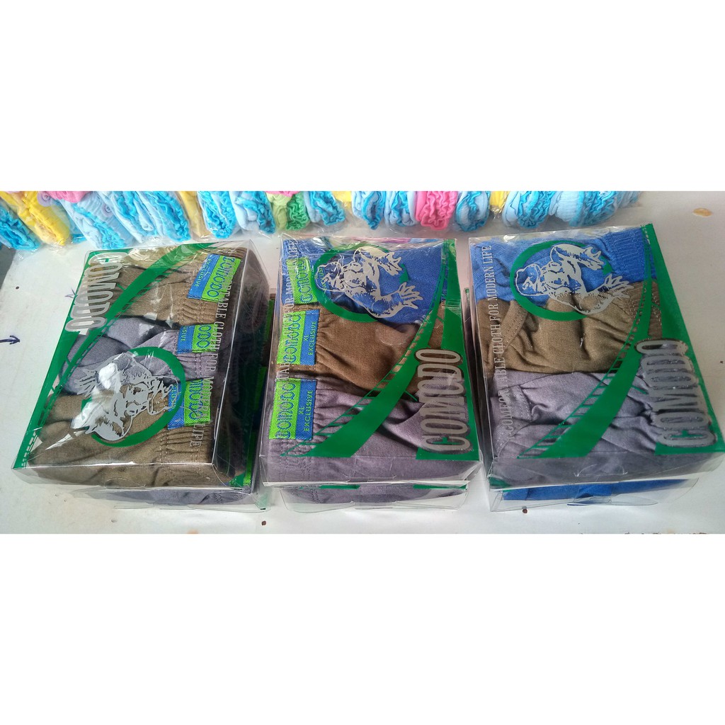 3 Pcs Celana Dalam Pria Dewasa Big Size Comodo / Sempak Jumbo Pria / CD Pria Ukuran Jumbo Comodo