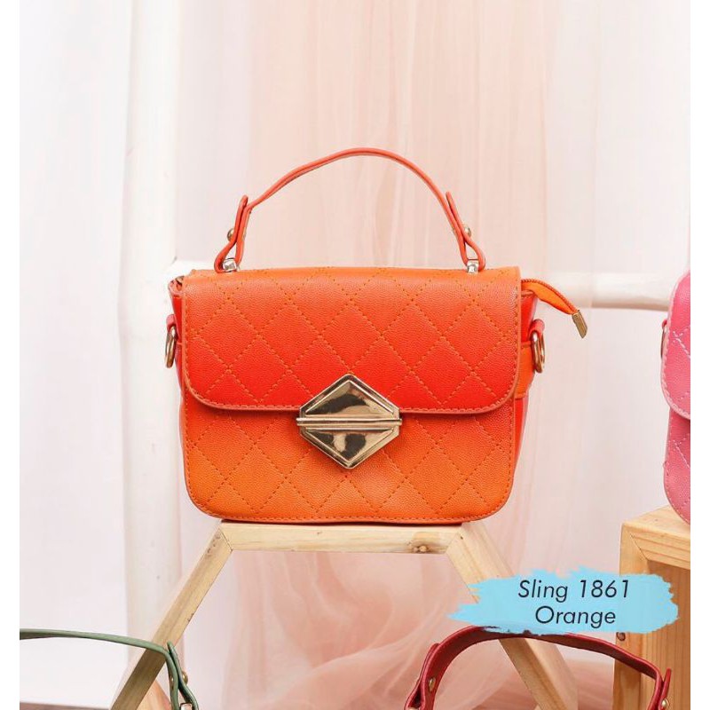 TAS SLING SELEMPANG MINI ORANGE