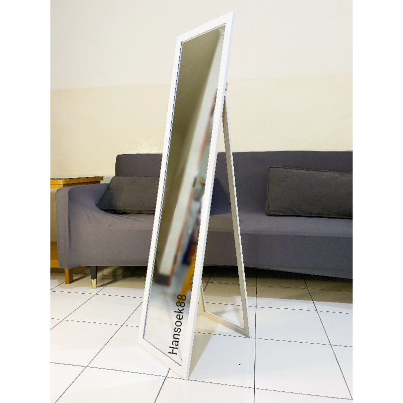 STANDING MIRROR CERMIN STANDING UK 127 X 30.5 CM CERMIN BERDIRI FULL BODY KACA STANDING BS DIGANTUNG