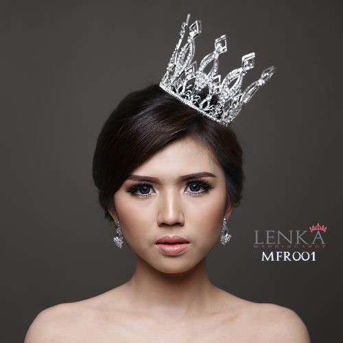 [PALING LARIS] MAHKOTA PREMIUM FULL ROUND AKSESORIS PENGANTIN PERNIKAHAN MFR001