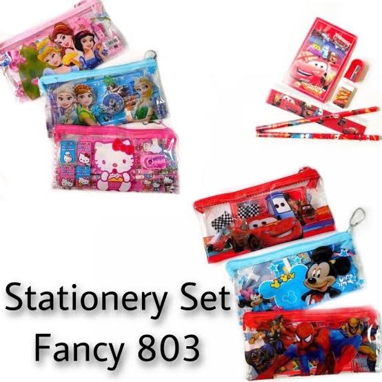 Paket Alat Tulis 7in1 Tempat Pensil Stationery Set 803 Anak Sekolah A