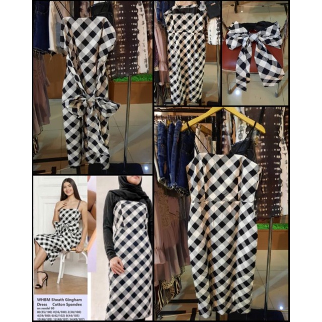New midi dress gingham whbm
