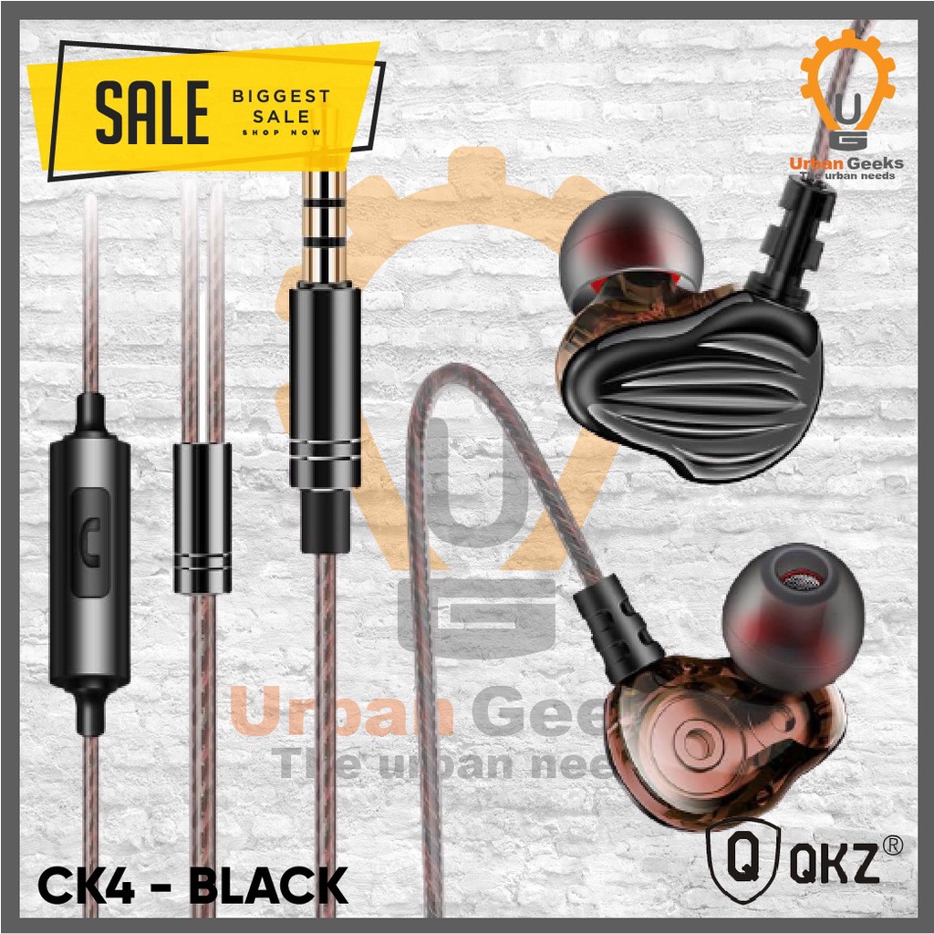 QKZ CK4 Earphone In-Ear HiFi Stereo Bass With Mic  alt AK6 Pro Max