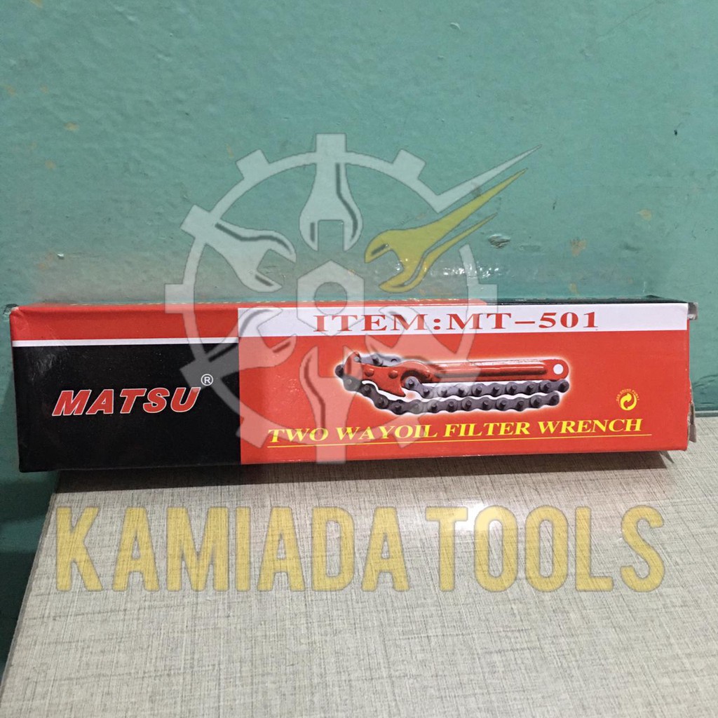 Kunci Filter Oli Model Rantai Matsu/Matsu Oil Filter Wrench 9 inch