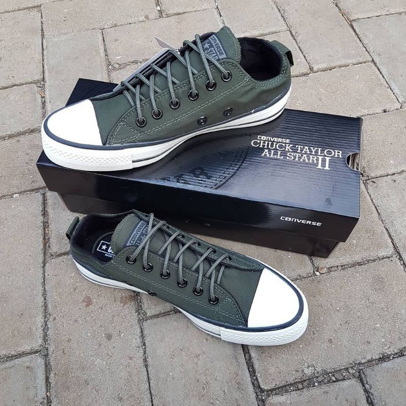 COD SEPATU CONVERSE CTX HIJAU ARMY GRADE A MURAH Pria Wanita-3