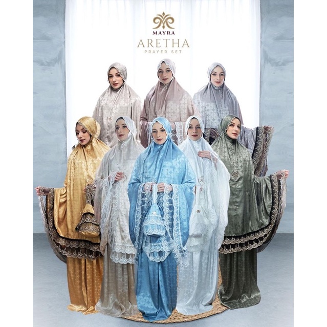 Mukena Aretha Prayer Set Original By MAYRA Premium