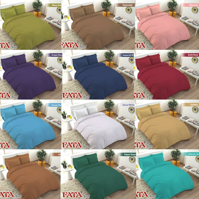 BEDCOVER SET 120x200 - BEDCOVER SET SINGLE - FATA BEDCOVER SET POLOS EMBOSS - BAD COVER POLOS