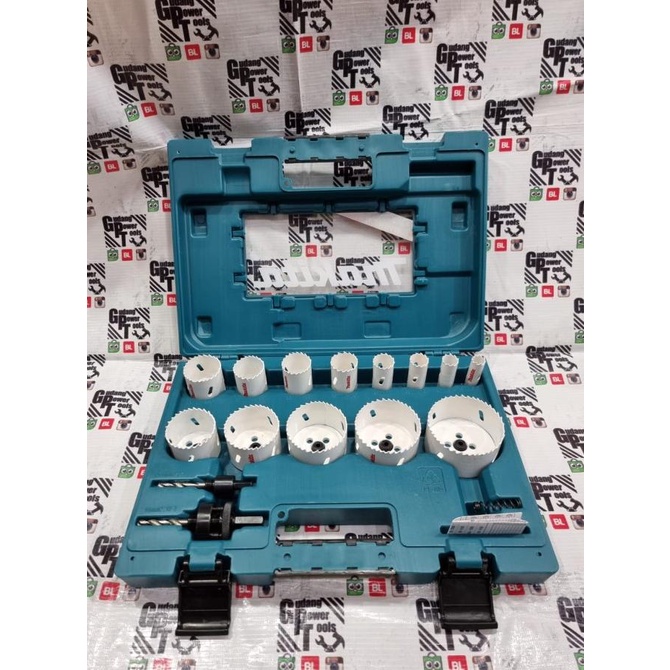 Holesaw Hole Saw Set Besi Kayu 16pc Makita