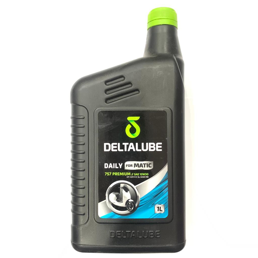 OLI MESIN DELTALUBE 757 PREMIUM MATIC 10W30 MOTOR MATIK 1LITER ORIGINAL