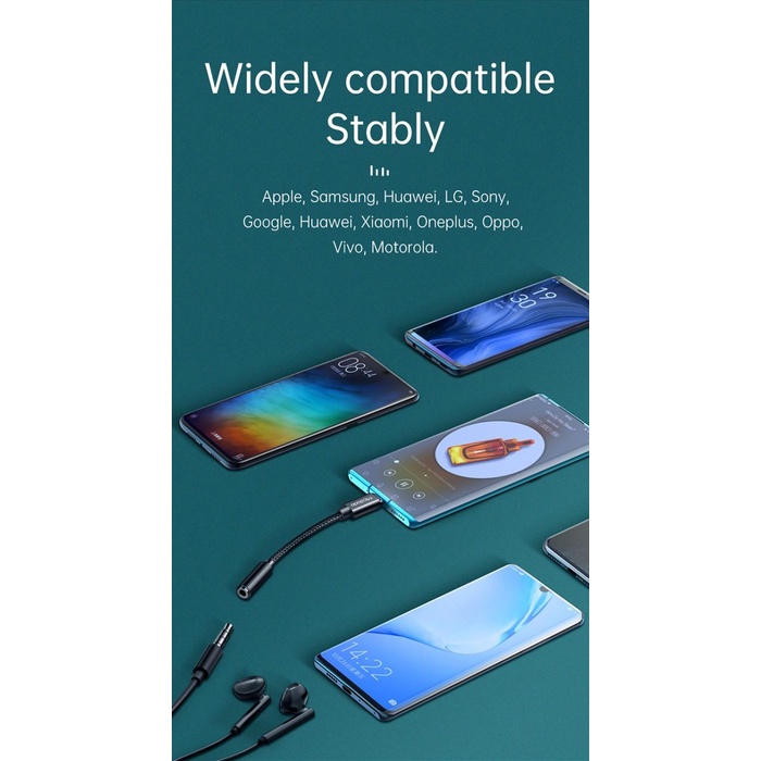 Mcdodo Hifi DAC Audio Converter Jack Splitter Type C to Jack 3.5MM