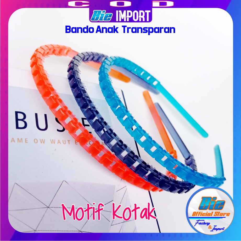 Bando Anak Transparan Karakter Impor Best Seller