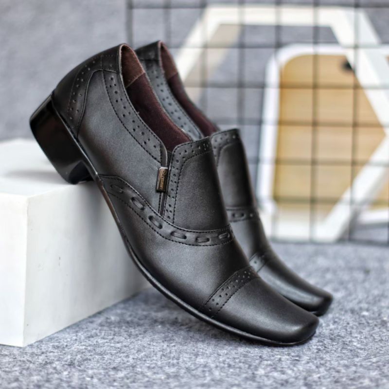 Sepatu Pantofel Pria Kulit Asli Original CEVANY CEVANY OPEX BLACK SERIES Sepatu Formal Original CEVA