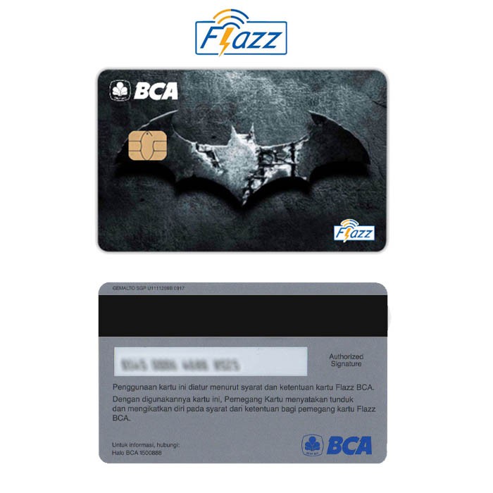 Batman Kartu E-Money Flazz BCA Gen 2 NFC Custom Card