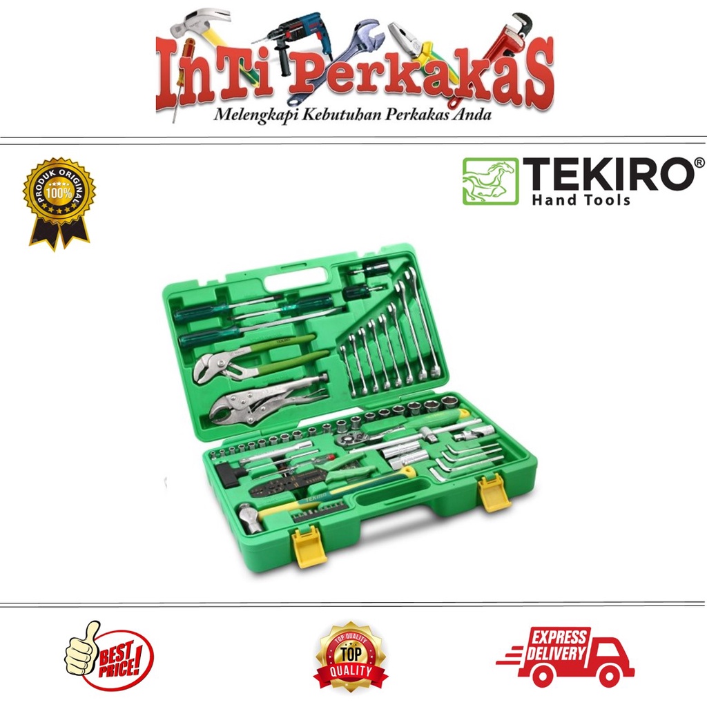 TEKIRO MEKANIK TOOLKIT 100 PCS BOX PLASTIK/TOOLKIT MEKANIK