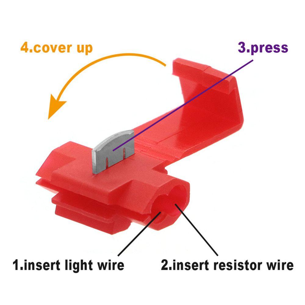 Resistor TOP Load Resistor Pengganti Kabel Metal Kabel Interior Harness Decoder LED Error Wiring Resistance Resistor Beban Lampu Depan