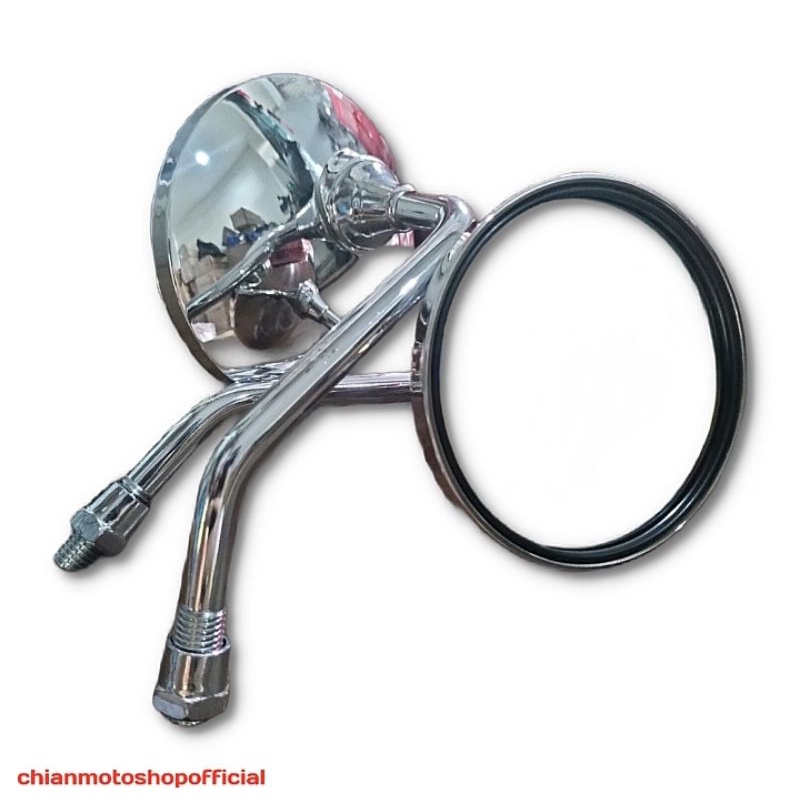 Spion Bulat  Besi Vespa Mini Chrome