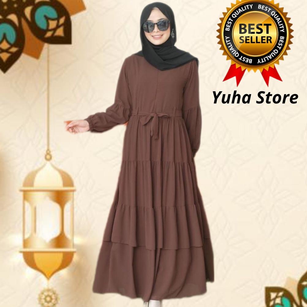 ➘Dijual Murah❉➘ S0LNW Belani Maxi Gamis Polos Remaja Dress Muslim Wanita 99 ✵Baru