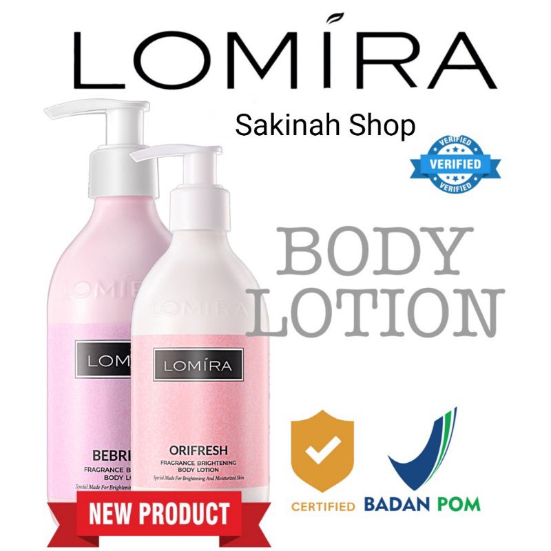 LOMIRA BRIGHTENING AND MOISTURIZING BODY LOTION 300 ml [ BPOM ]