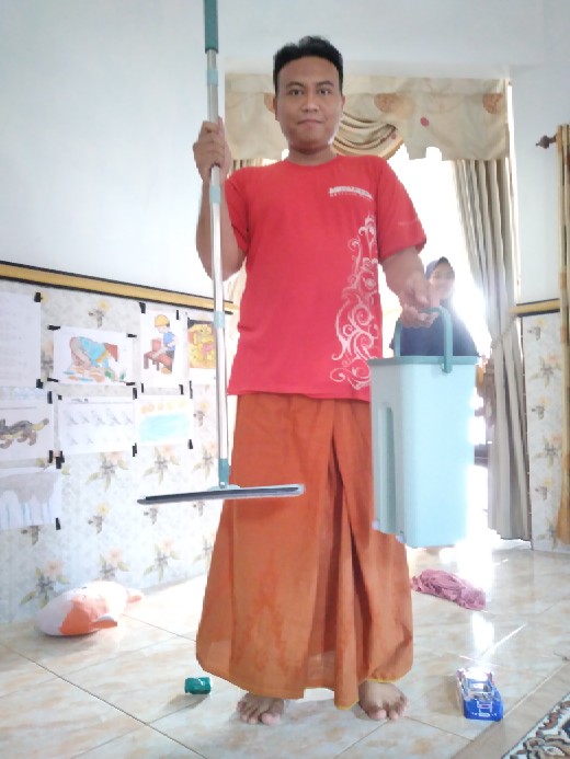 Alat Pel Praktis Ultra Mop Briny Brown Bentuk Persegi Panjang Untuk Perlengkapan Rumah Free 2 Kain