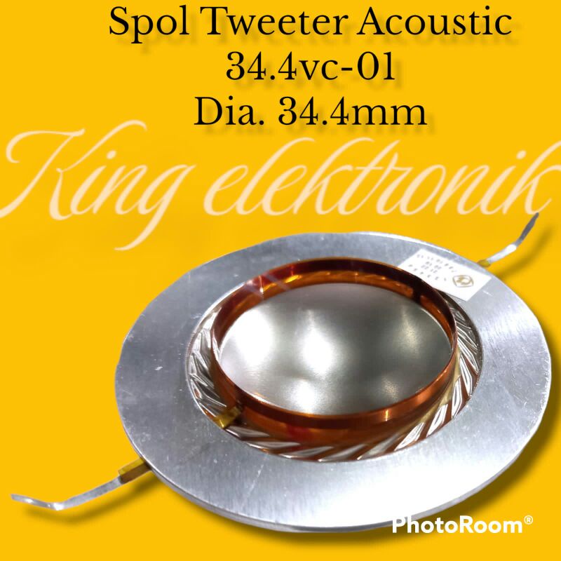 SPOEL SPUL DRIVER TWEETER ACOUSTIC DIAMETER4.4MM TANPA FRAME PACKING BUBBLE WRAP