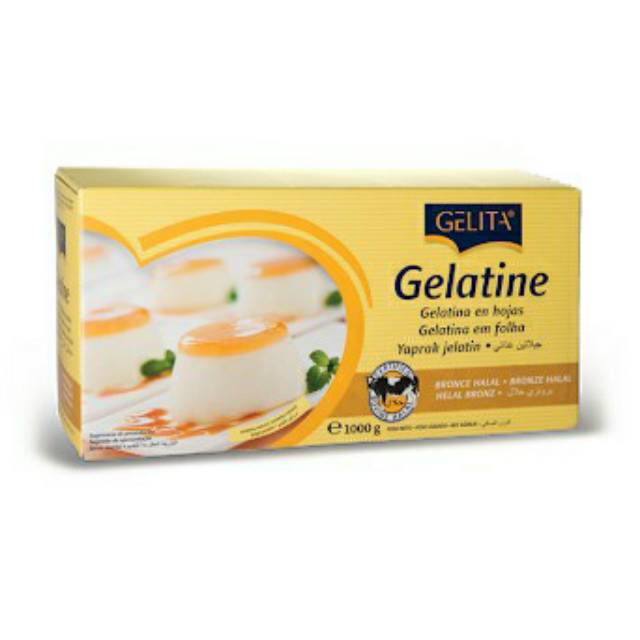 

15 Lembar Gelatin Lembaran Halal GELITA - Gelatine Sheet Sapi Lembaran Halal