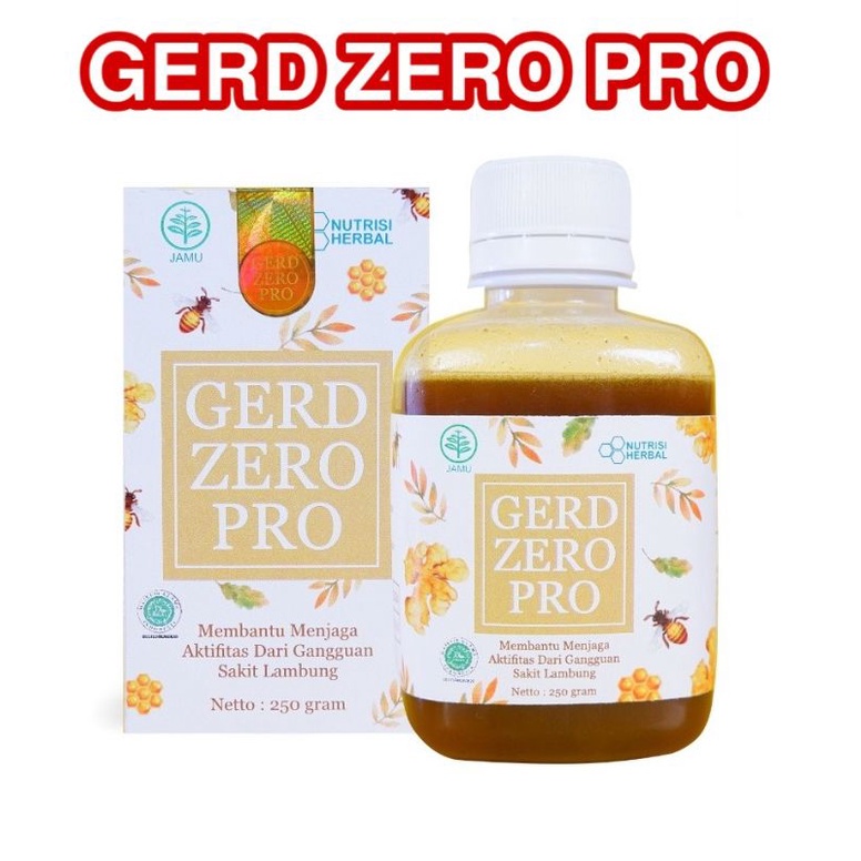 ORIGINAL GERD ZERO PRO / OBAT ASAM LAMBUNG HERBAL AMPUH TERPERCAYA / MADU LAMBUNG TERUJI-GERD ZERO PRO