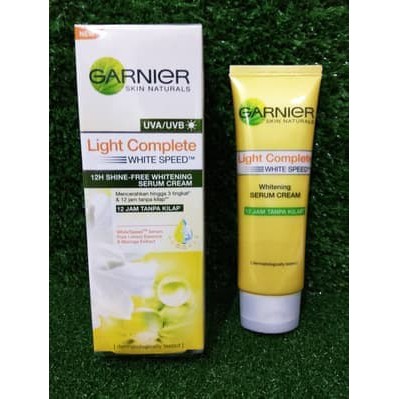 Garnier Uva Uvb Light Complete 12h Shine Free Whitening Serum Cream 40 Ml Shopee Indonesia