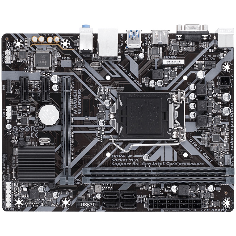 Motherboard Gigabyte H310 H310M H H310MH Resmi