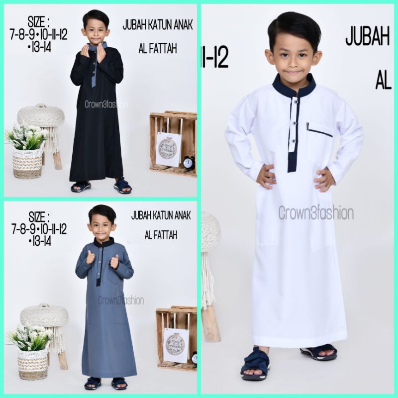 Jubah Anak Islami Katun Arab Terbaru • Bisa cod