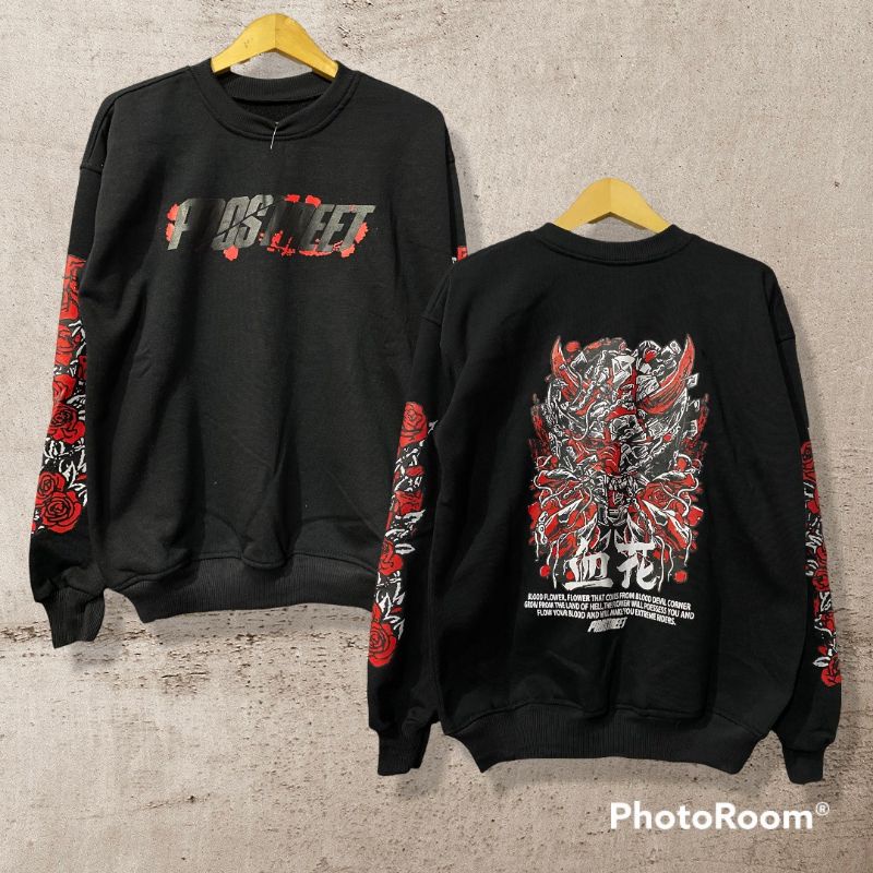 CREWNECK PRO STRET BLACK/ CREWNECK MURAH PRO STREET/ CREWNECK BLACK TERMURAH FULL SABLON