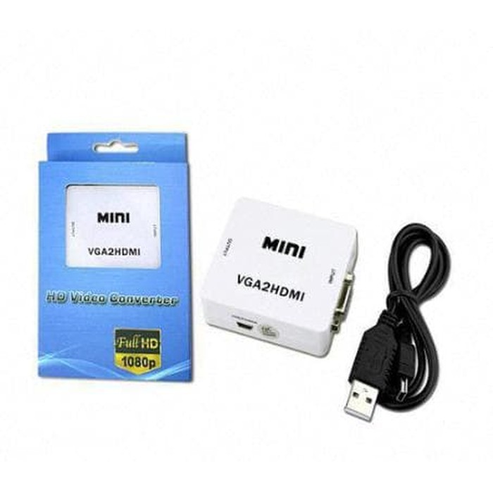 CONVERTER VGA TO HDMI WITH AUDIO BOX MINI