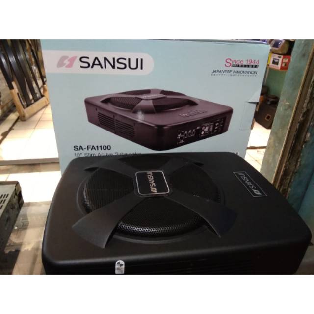 Subwofer kolong aktif meek sansui power audio mobil