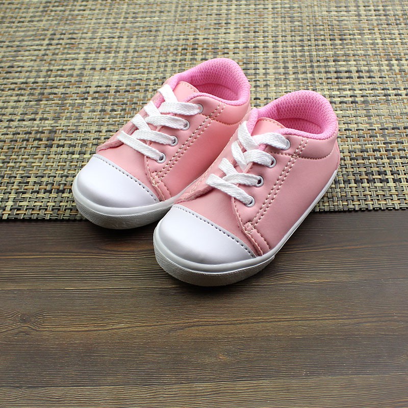 sepatu sneaker perempuan umur 1 2 tahun pink lucu murah terbaru B03 PINK