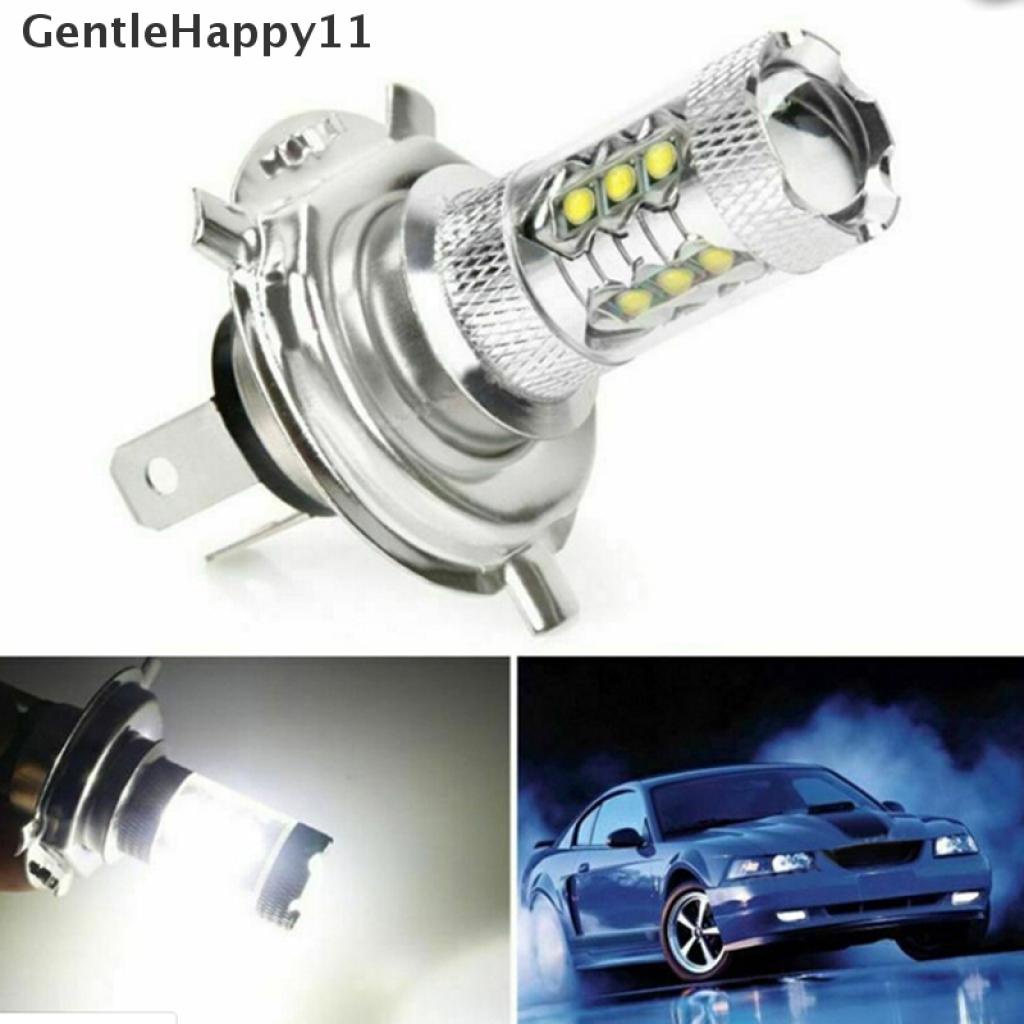 Gentlehappy 1Pc Lampu Kabut Depan LED H4 9003 80W Hi / Lo 90W Warna Putih Untuk Mobil