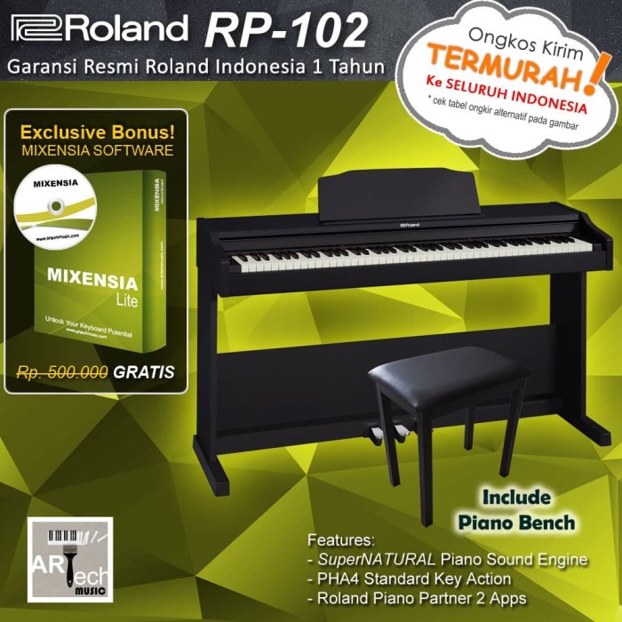 {AudioStore} Roland RP102 / Roland RP 102 Digital Piano - Dengan Kursi Limited